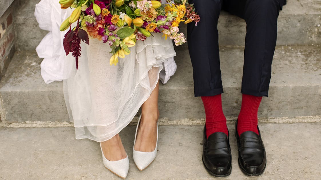 Les pieds de mariés